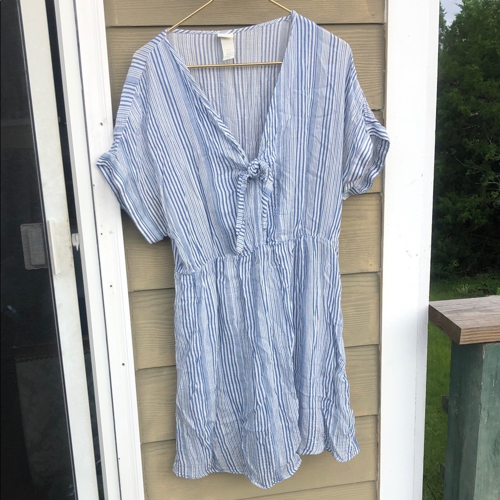 H&M summer striped dress cover up